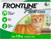 Flea and Tick Treatment for Cats Over 1.5 lbs. 6 Treatments