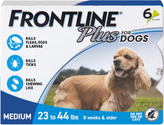 Flea and Tick Treatment For Medium Dog (23-44 pounds) , 6 Doses
